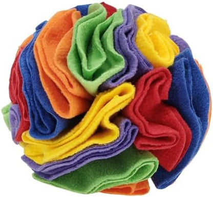 Snuffle Ball for Dogs, Interactive Dog Toys, Rainbow, Medium by Unknown