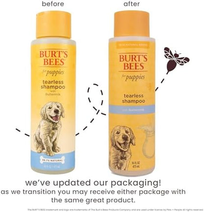 Burt's Bees for Pets Tearless Puppy Shampoo, with Buttermilk, 16 Fl Oz - Image 2