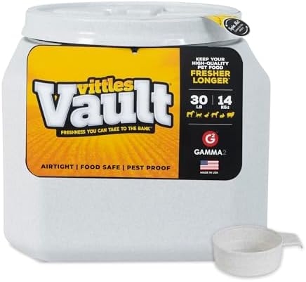 Vittles Vault Airtight Pet Food Storage Container + Scoop, Up to 30lbs by Gamma2