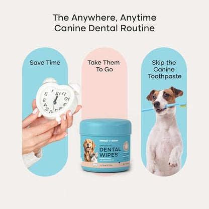 Uproot Clean Pet Dental Finger Wipes: Safe, Rinse-Free, Disposable, 50ct. - Image 4