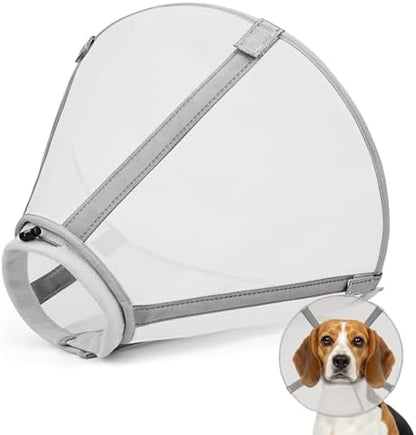 Breathable Mesh Dog Cone Collar for Surgery, Soft Elizabethan Recovery Alternative to Stop Licking,Pet Neck Collar for Large Medium Small Breeds by Unknown