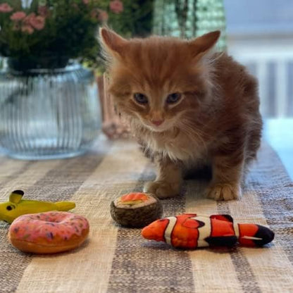 Huxley & Kent Plush Crinkle Catnip Cat Toy, Classic Sushi - Image 6