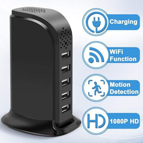 WiFi USB Charger Camera with Motion Detection, Home Security Nanny Cam - Image 2