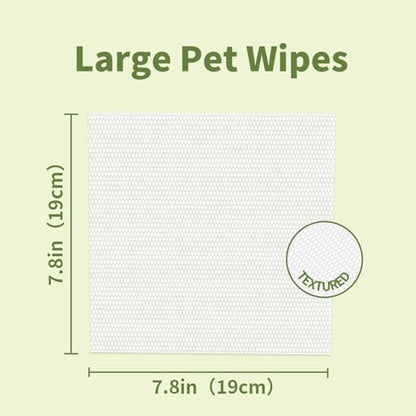 IMMHABI 100 Unscented Pet Wipes for Paws & Butt Plant Based Hypoallergenic Pets Cleansing & Deodorizing Anal Gland Hygienic Puppy Wipes for Dogs Face & Body Cat Wipes Cleaning Fur Doggie Wipes - Image 4