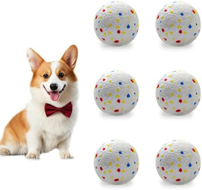 Dog Toy Balls 2.2 Inch, Indestructible Dogs Balls 6 Pack for Aggressive Chewers, Durable Interactive Toys for Small & Medium Puppy, Perfect for 2.2 Inch Automatic Dog Ball Launcher (ETPU Material) by Unknown