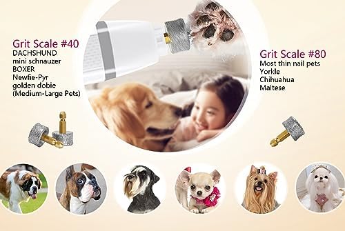 Pet Dog Nail Grinder Heads Extra-Coarse, Diamond Grit Drum - Image 3