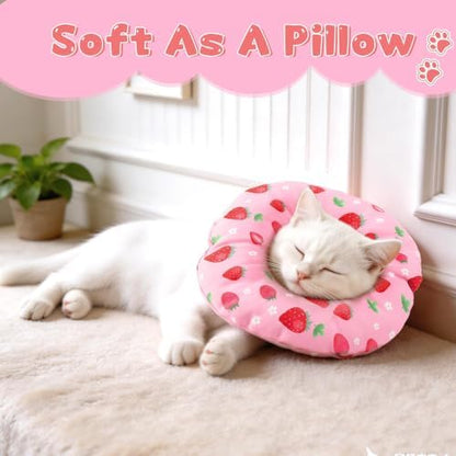 Cat Cone Collar Soft, Small Waterproof Cat Recovery Collar - Image 2