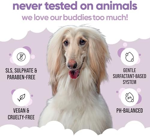 White Dog Shampoo by Buddycare | Brightening and Whitening Shampoo for Dogs | Deep Cleansing, Fresh Scented | with Aloe Vera and Pro Vitamin B5 (50.72oz) - Image 5