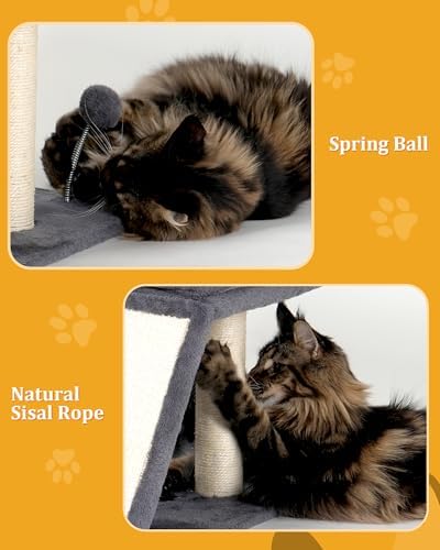 Aechonow Cat Tree for Large Cats, 20x16.5 Perch Bed for Adult Senior Cats - Image 5