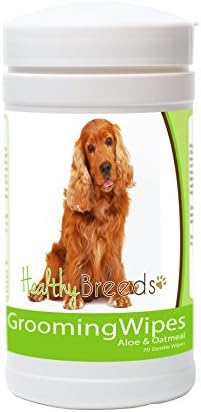 Healthy Breeds Cocker Spaniel Grooming Wipes 70 Count by HealthyBreeds