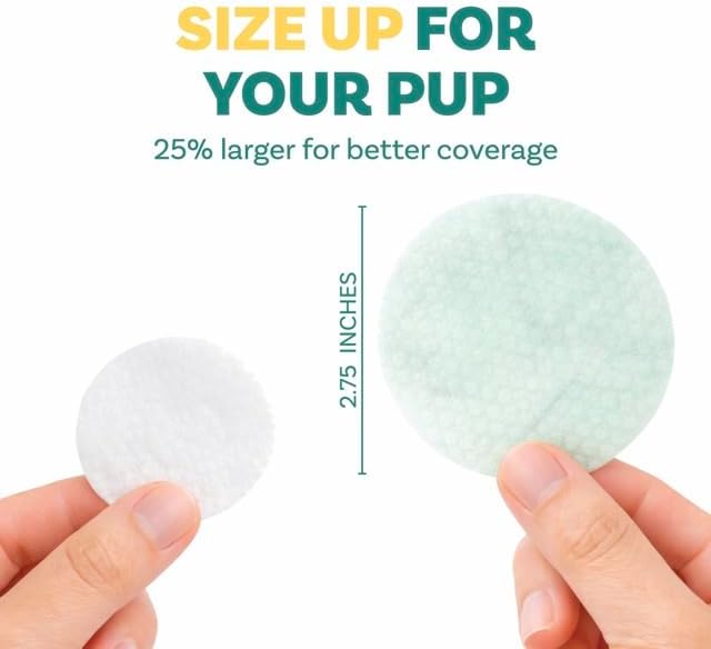 Scrubby Pet Dog Ear Wipes for Dogs | Extra Thick with Aloe Vera & Eucalyptus | 250 Count | Hypoallergenic Ear Cleaner for Dogs with Pearl Texture for Deeper Clean - Image 2