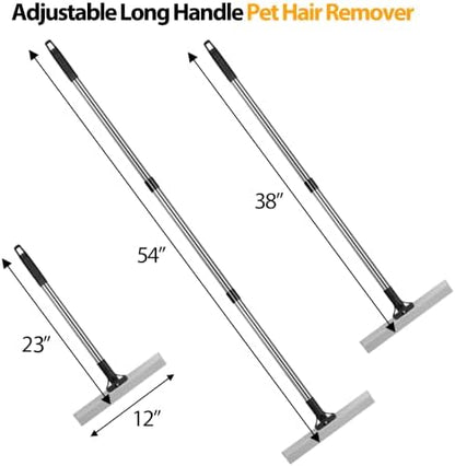Carpet Rake for Pet Hair Removal Tool,Reusable Hair Remover Broom - Image 4