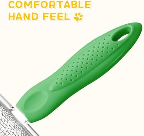 Metal Cat Litter Scoop,Sturdy Litter Cleaner Corner Shovel,Stainless Steel Mesh Litter Shovel,Easy to Clean Reptile Terrarium Sand Waste(Green)-Christmas - Image 4