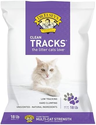 Dr. Elsey's Clean Tracks Clumping Clay Cat Litter 18 lb. Bag by DrElseys
