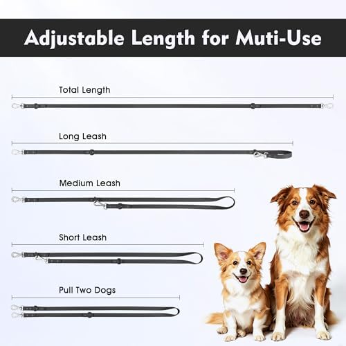 Wisedog Waterproof Dog Leash, Black, 6 ft × 3/4 in - Image 5