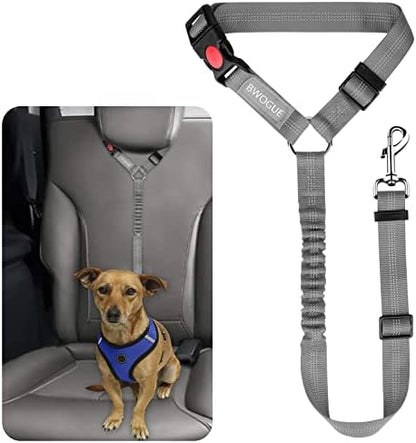 BWOGUE Dog Seat Belt for Car, Adjustable Headrest Restraint Safety Lead by BWOGUEPetHome