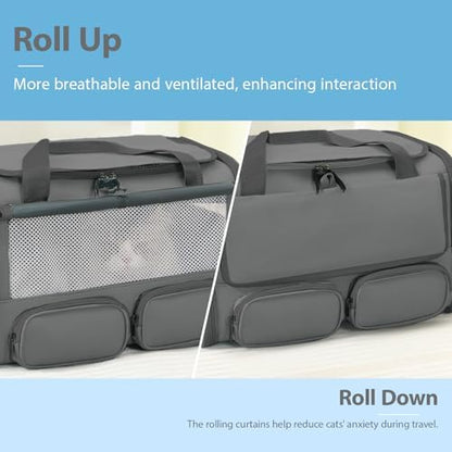 Cat Carrier for Pets up to 15 lbs, Soft-Sided Collapsible Pet Carrier - Image 6