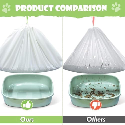 14count Cat Litter Box Liners 37"x18" Large Cat Litter Bags with Drawstring - Image 7