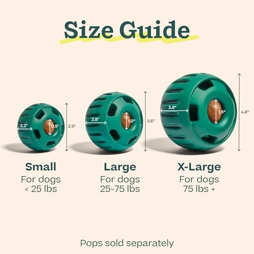 WOOF Pupsicle Interactive Dog Ball Toy for Dogs 25-75 lbs - Green - Image 6