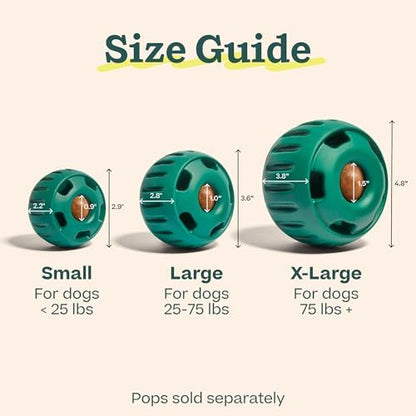 WOOF Pupsicle Interactive Dog Ball Toy for Dogs 25-75 lbs - Green - Image 6