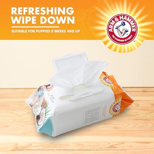 Arm & Hammer Puppy Grooming Wipes, Coconut Water, 100 Count, 3-Pack - Image 3