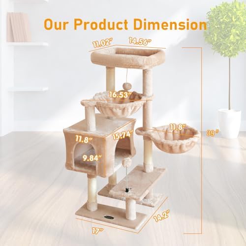 Cat Tree Cat Tower Condo Pet Activity Center Sisal Scratching Post - Image 2