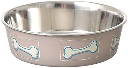 Loving Pets Coastal Bella Bowl for Dogs, Medium, Sand