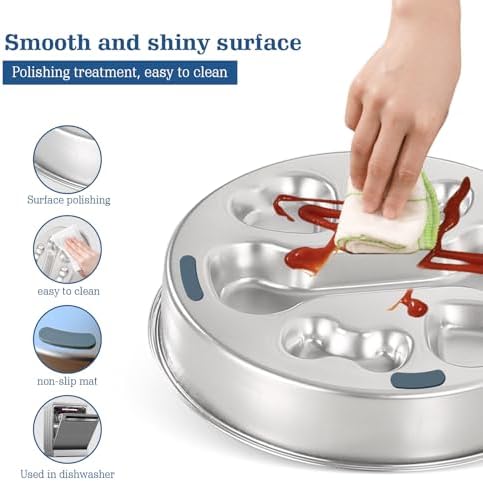 Stainless Steel Slow Feeder Dog Bowls – Non-Slip Metal Dog Bowl for Large & Medium Breeds, Puppy Puzzle Feeder – 2 Cup Capacity for Small to Big Pets – Durable Slow Feed Dog & Cat Food Dish - Image 3