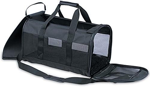 Petmate Soft-Sided Kennel Cab Pet Carrier, Black by Petmate