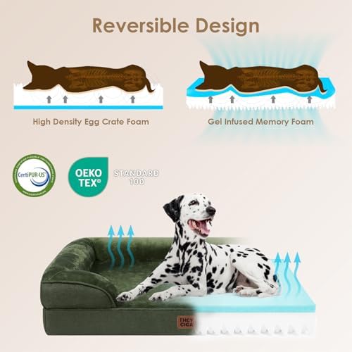 EHEYCIGA Orthopedic Dog Beds Large Sized Dog, Waterproof Washable Pet Bed - Image 4