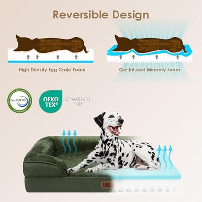 EHEYCIGA Orthopedic Dog Beds Large Sized Dog, Waterproof Washable Pet Bed - Image 4