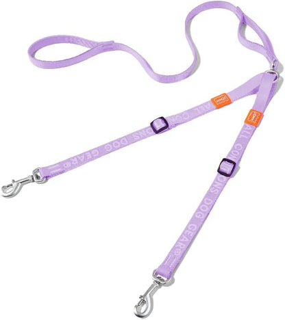 HOWGO Double Dog Leash,Tangle-Free 360 Swivel(Lavender, Pro S-M w.Handle) by HOWGO