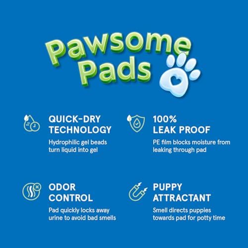 Puppy Pads Pet Pee Pads for Dogs & Puppy Training [100-COUNT] Potty Pads for Dogs 22" x 22" Leak-Proof Dog Pee Pads - Quick-Dry Surface - Heavy Duty Absorbent Disposable Dog Wee Pad Bulk Pack - Image 2