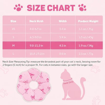 Avont Cat Cone M Adjustable Soft E-Collar, Bow - Image 2