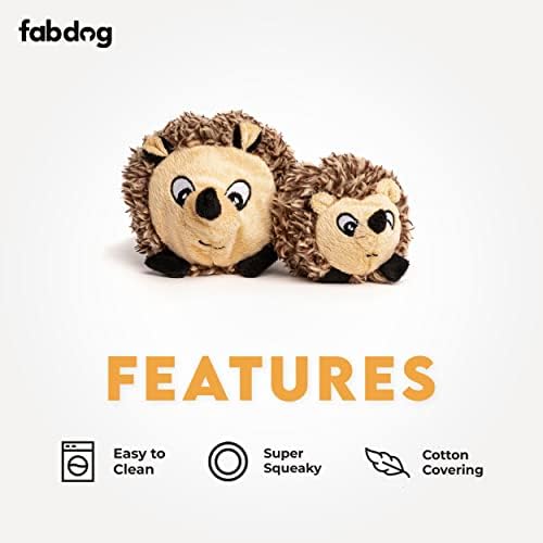fabdog Hedgehog faball Squeaky Dog Toy (Small) - Image 3