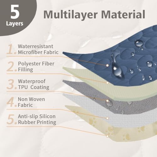 Ameritex Pet Bed Cover Dog Bed Blanket for Sofa and Furniture Waterproof New Pattern Design - Image 5