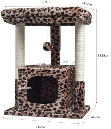 SYANDLVY 27" Cat Tree for Indoor Cats, Activity Tower with Scratching Posts - Image 6