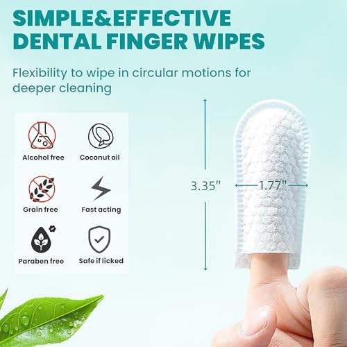 MEDUWEDU Wider Dental Care Finger Wipes 60 Counts,Teeth Cleaning Finger Wipes for Dogs & Cats,Reduces Plaque & Supports Oral Freshness, Coconut Scent - Image 6