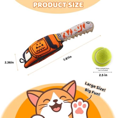 Catnip Toy [2000mg Premium Catnip], Chainsaw Style Cat Kicker Toy - Image 2