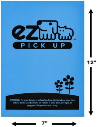 900 Count Dog Waste Bags Poop Bag on Roll, Blue by EZ Pick Up - Image 3