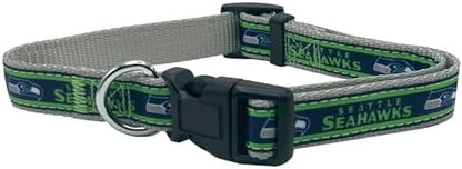 Pets First NFL Seattle Seahawks Licensed PET COLLAR, Medium - Heavy-Duty, Strong, and Durable Dog Collar. Available in 31 Football Teams and 4 Sizes by PETSFIRST