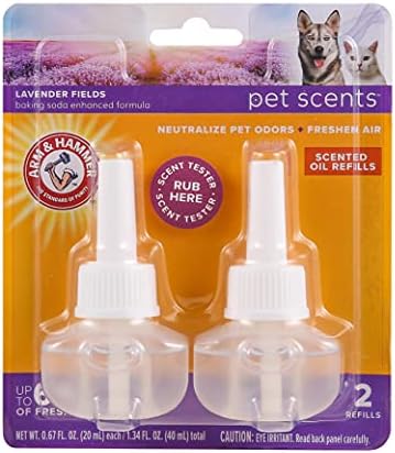 Arm & Hammer for Pets Plug-in Scented Oil Refills, Lavender Fields, 2 Count by ArmHammer