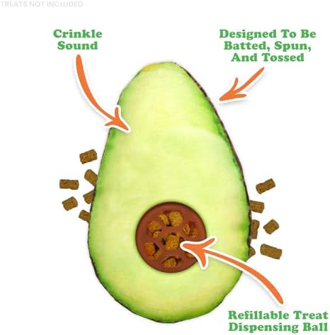 Meowijuana Knock 'n' Nibble Toy & Treat Bundle | Avocado & Chicken - Image 2