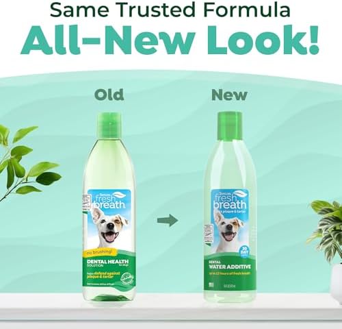 TropiClean Fresh Breath Water Additive for Dogs, Dog Breath Freshener, 16oz - Image 2