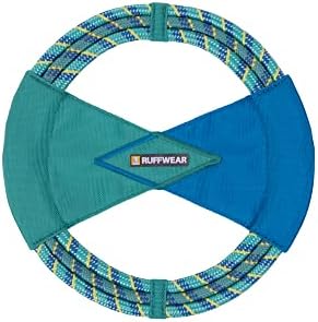 Ruffwear, Pacific Ring Dog Toy, Fetch and Tug, Aurora Teal - Image 4
