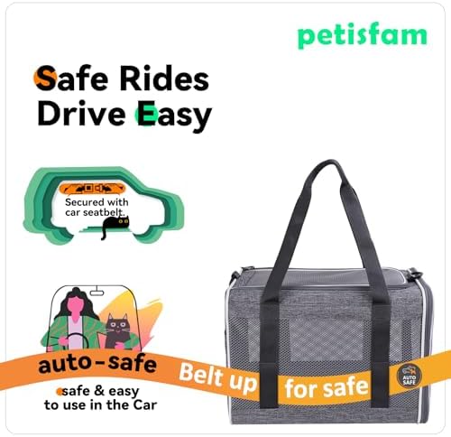 Soft Pet Carrier Bag for Cats and Puppy Under 20 lbs. Sturdy, Safe, Comfortable and Lightweight - Image 3