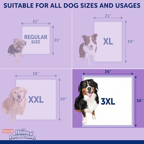 Hartz Home Protection Lavender Scent Odor Eliminating Dog Pads, 3XL, 30ct - Image 7