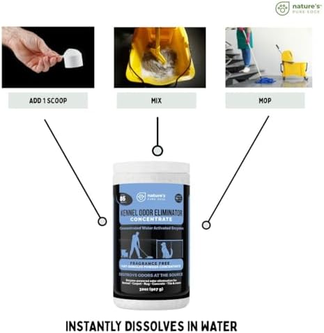 Enzyme Powder Concentrate Makes 86 Gallons - Professional Use for Kennel and Pet Odor Elimination - Removes Urine Poop from Carpets Floors -Enzyme Power, Safe for Pets. Makes 86 gallons-Fragrance Free - Image 6