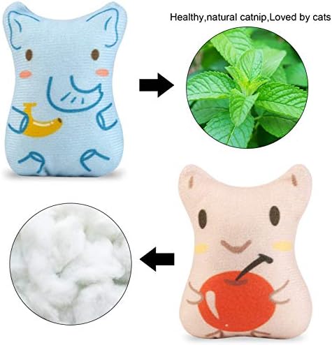 Catnip Toys for Indoor Cats - 5PCS Plush Cat Chew Toys Teething Interactive Catnip Filled Kitten Toy Soft Pet Toy - Image 5