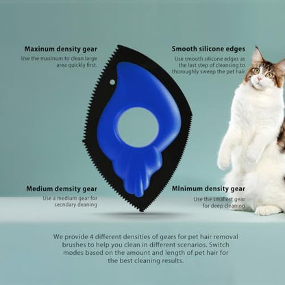 Pet-Pristine Pet Hair Remover Roller and Mini Detailer Combo Pack - Effortless Cats and Dogs Reusable Hair Removal for Couches, Beds, Carpets, Furniture - Image 6